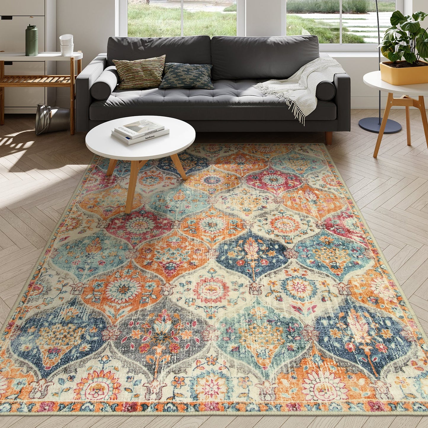 RUG CLEANER Moroccan Trellis Cream/Multi Carpets