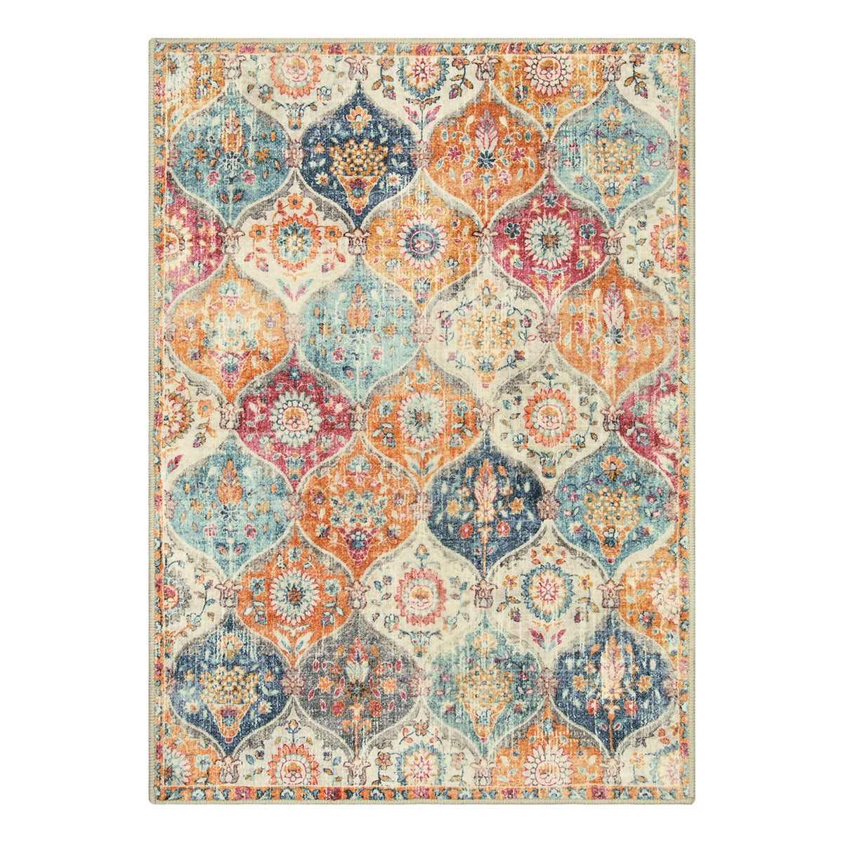 RUG CLEANER Moroccan Trellis Cream/Multi Carpets