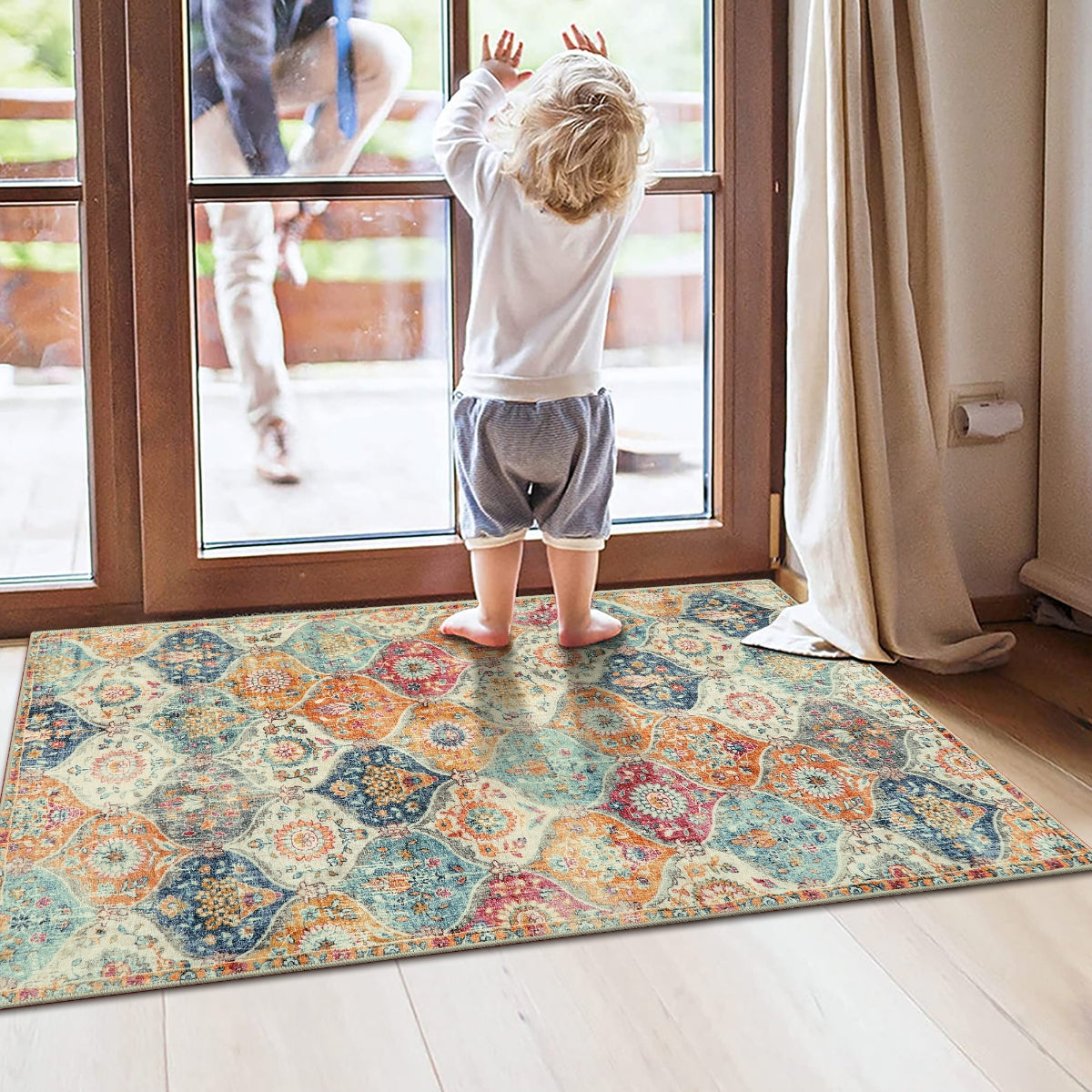 RUG CLEANER Moroccan Trellis Cream/Multi Carpets