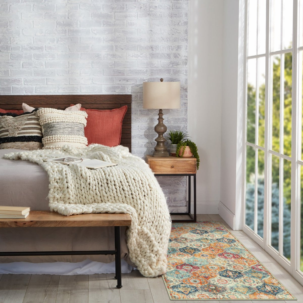 RUG CLEANER Moroccan Trellis Cream/Multi Carpets