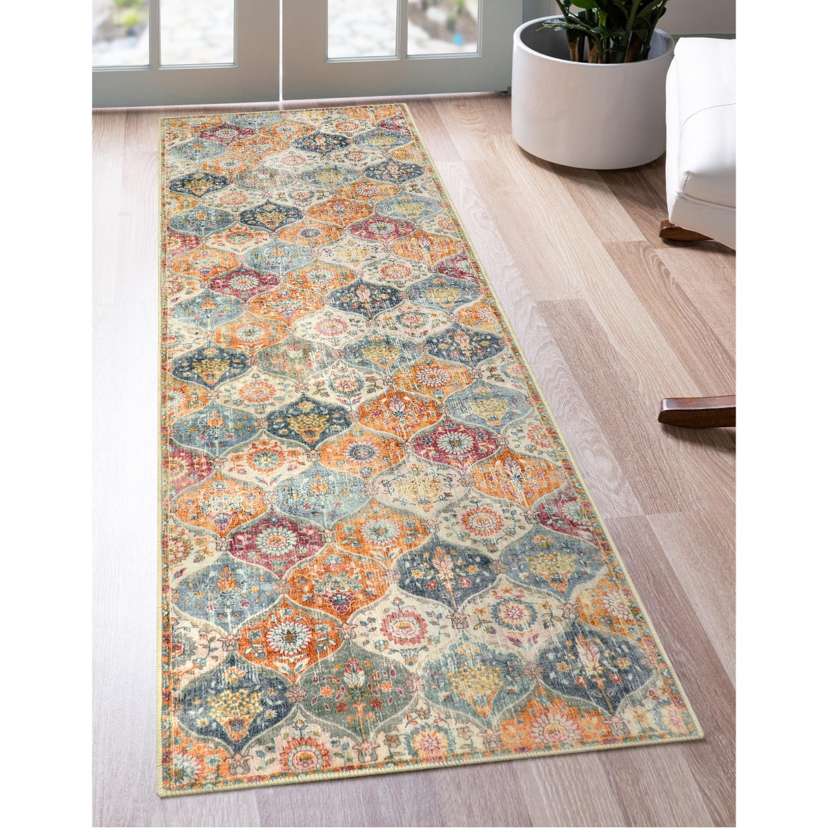 RUG CLEANER Moroccan Trellis Cream/Multi Carpets